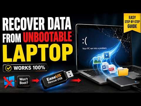 How to Recover Data From Unbootable Laptop (EaseUS Data Recovery)