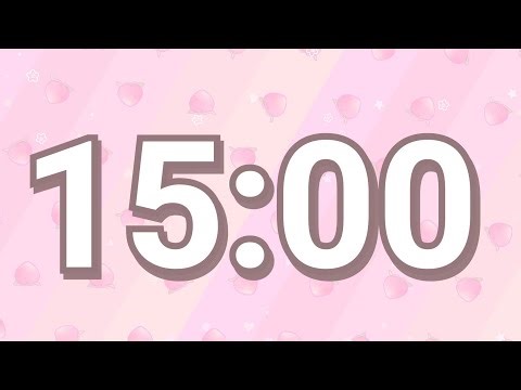 15 Minute Timer Countdown | Big Numbers | Calm Ambient Music | Relax Focus Meditation