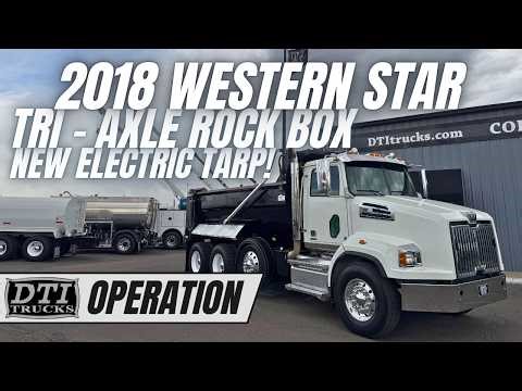 2018 Western Star Tri - Axle Rock Box Dump Truck!