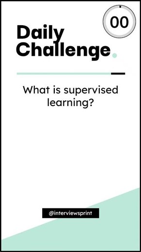 What is supervised learning?