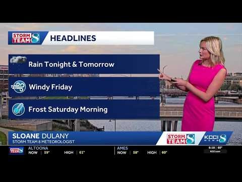 Iowa weather: Rainy Thursday before temperatures drop