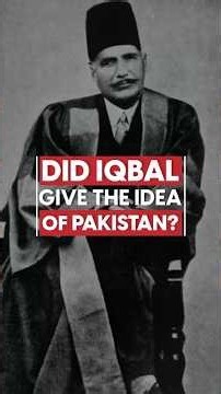 Did Iqbal give the idea of Pakistan? | TBQ EP26