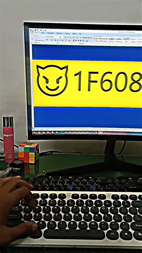 Computer Wordpad emoji symbol Tricks Shortcutkey | #microsoft #msword #pctips #shorts #ytshorts