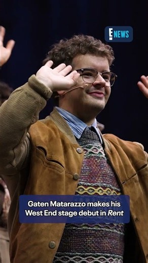 From the Upside Down to the West End! Gaten Matarazzo made his debut as Mark Cohen in "Rent."
