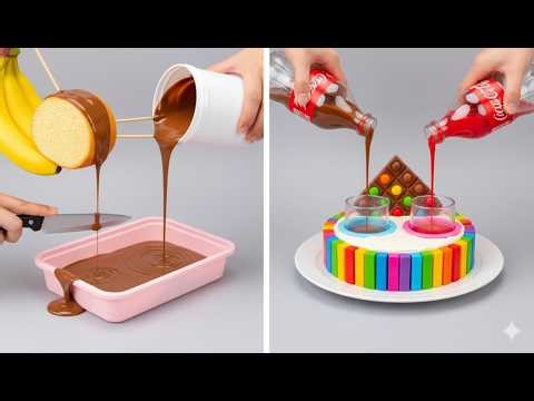 🔴 LIVE 🔴 DIY Baking 🌈 100 Amazing Rainbow Cake Decorating Ideas 🍰 Sweet Chocolate Cake Tutorial