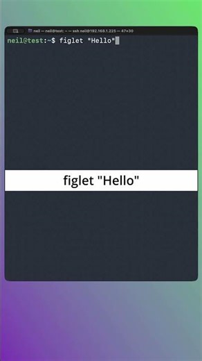 Show Block Text in the Terminal Using figlet - Useful Linux Commands