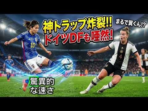 【衝撃】長谷川唯の神トラップが異次元すぎる！ドイツDFを翻弄した魔法のターンに世界が驚愕⚽🔥