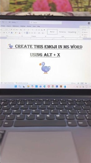 🐦 Birds & Insects Emoji Unicode Codes | ALT + X in MS Word #shorts #youtubeshorts