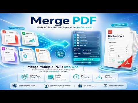 Merge PDF — Combine PDF Files Into One (Free Online Tool)