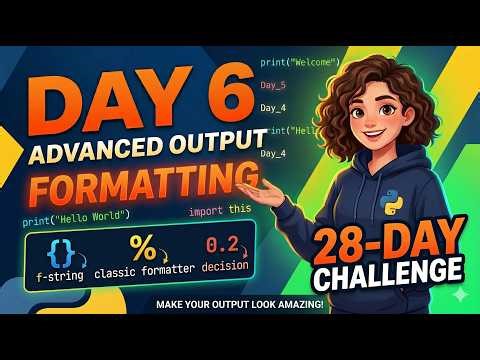 Master the Python Print Function: sep, end, & Pro Formatting (Day 6)