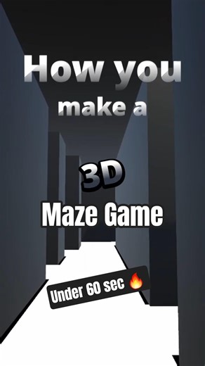 How to Build a 3D Maze Game in Unity under 60 Seconds! 🔥