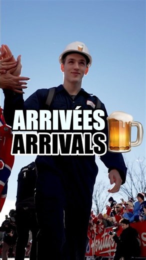 Habs arrive as brewery workers for Heritage Classic 🍺 #NHL #Shorts