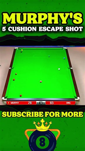 UNBELIEVABLE! Murphy Escapes Using 5 Cushions 🤯#snooker #shorts
