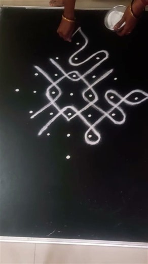 7*1 dots easy kolam tutoriyal #rangoli #dialyrangoli #muggulu #easyrangoli