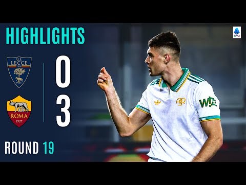 LECCE-ROMA 0-2 | HIGHLIGHTS | Giallorossi Strikers Seal The Goods | Serie A 2025/26