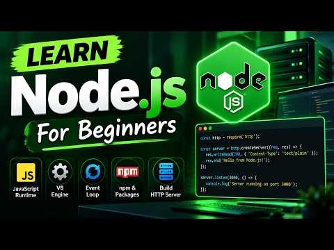 Node.js Explained From Scratch in 15 Minutes | Complete Beginner's Guide