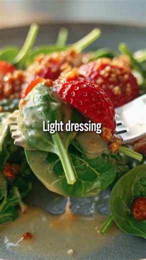 Strawberry Spinach Salad with Poppy Seed Dressing — Easy Spring Salad!