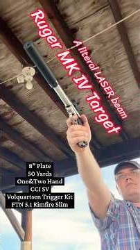 Proper Distance Shooting with the Ruger Mk IV Target Stainless #22LR #rimfire #bullseye #onehandgun