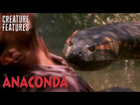 Anaconda's Savage Ambush on the River Barge | Anaconda (1997) | Creature Features