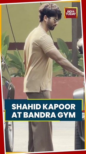 Shahid Kapoor Spotted Outside Bandra Gym During Workout Session