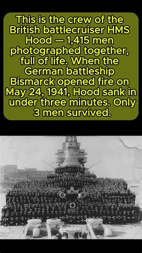 😢 1,415 Men. Only 3 Survived. The Tragedy of HMS Hood