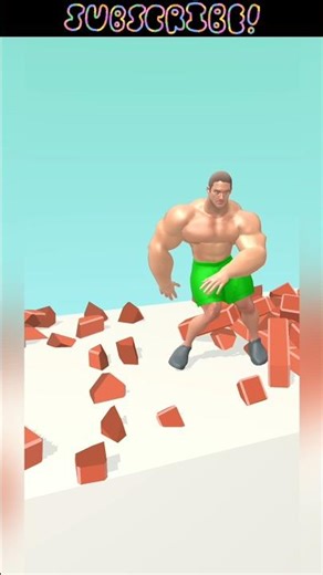 muscle man running and fighting #gamingshorts #muscleman #ytshorts