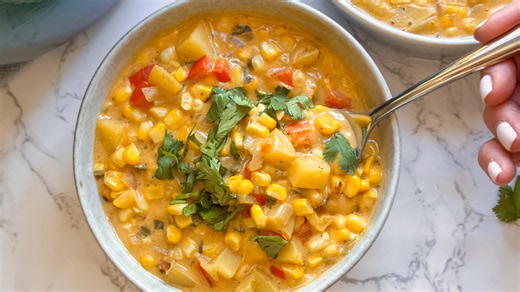 Creamy corn chowder recipe