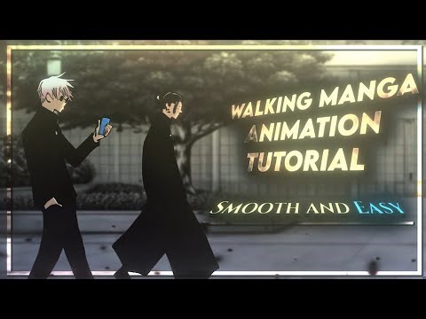 Smooth Walking Manga Animation Tutorial (Easy for Beginners) made by Uruma VFX