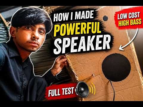 How I Made a Powerful Speaker at Home 🔊 | Low Cost High Bass DIY Speaker