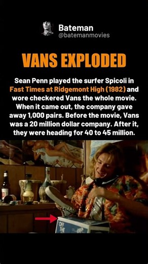 Spicoli Made Vans Shoes Famous - Fast Times at Ridgemont High