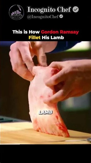 This is How Gordon Ramsay Cut His Lamb👀🔪