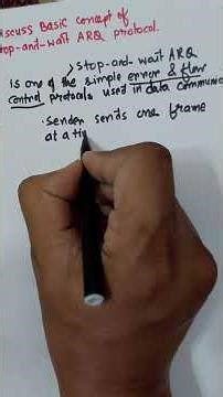 Stop-and-Wait Protocol Explained in 3 Minutes 🔥 | Flow and Error control inComputer Networks Part 1