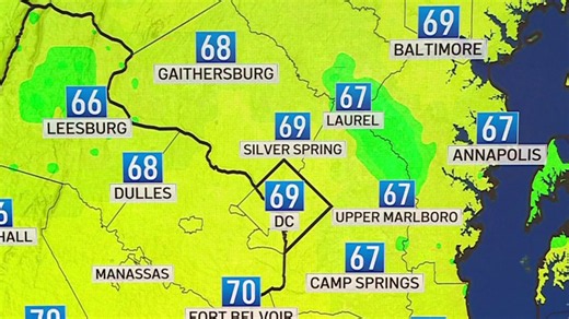 Storm Team4 Forecast: Low temps in 40s before climb to near 70°