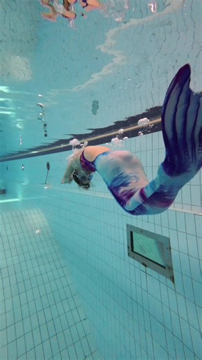 Mermaid Swimming in Deepest Pool and Underwater Adventures