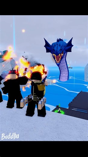 BloxFruits Floating Turtle Vs Leviathan King 👑 #bloxfruits #roblox