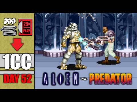 Can I Beat ALIEN vs PREDATOR on 1 Quarter?! A 1CC Journey (Day 52)