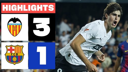 VALENCIA CF 3 - 1 FC BARCELONA | RESUMEN LALIGA EA SPORTS