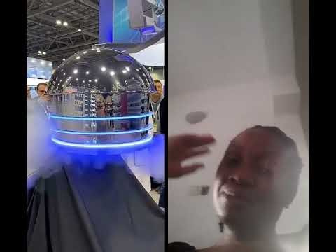 AI Curl Robot Salon💇🏼Auto hair #cutback tech Futuristic #robot #shortviral