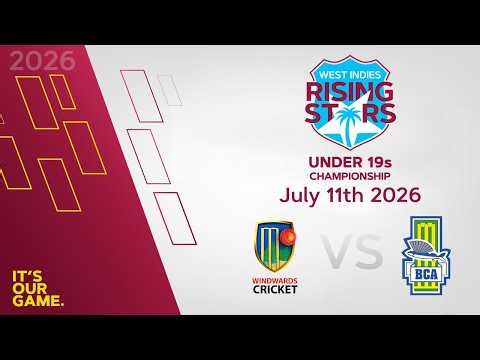 🔴 LIVE Windward Islands v Barbados | CWI Men’s Under 19 | 50 Over Championships 2026