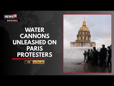 Paris Protests Turn Violent | Water Cannons Unleashed as French Students Clash With Police| N18G