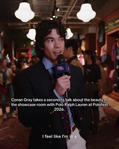 Conan Gray talks about Polo Ralph Lauren showcase room at Polofest 2026