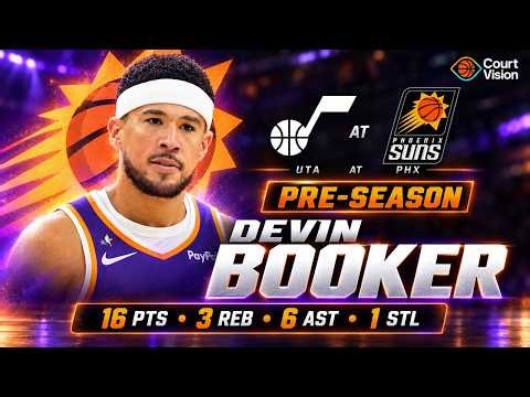 Devin Booker - 16 Points, 6 Assists, 3 Rebounds vs Jazz - 2026-27 Preseason