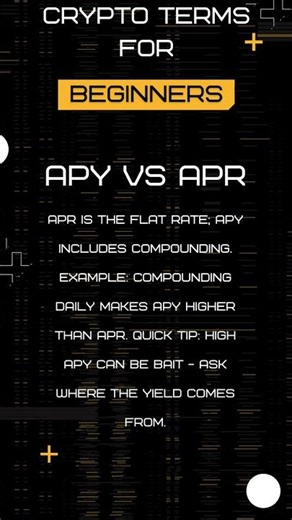 What's the difference between APY and APR? #bitcoin #investing #crypto