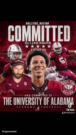 5⭐ QB Elijah Haven COMMITS to Alabama 🐘 | HUGE Get for Crimson Tide Recruiting
