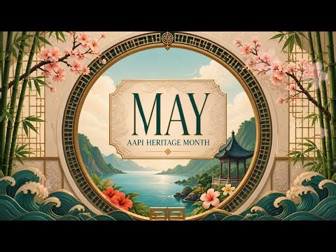 AAPI Heritage Month Screensaver 🎍 Spring Classroom Music & Asian American Pacific Islander Ambience