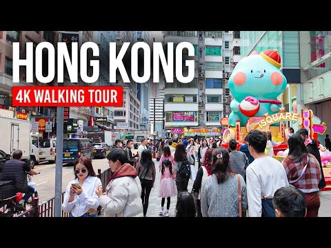HONG KONG 🇭🇰 The City of Skyscrapers and Street Markets | 4K Walking Tour
