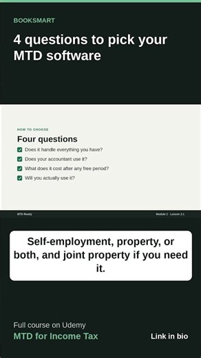 4 questions to pick your MTD software #Shorts