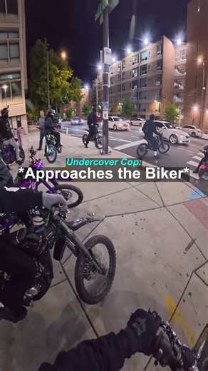 Undercover Cop Pretends to Be Friendly With a Biker