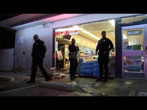 Thieves Pull ATM Machine Out Of 7-Eleven Store, Eagle Rock, CA