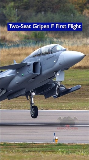Saab Two-Seat Gripen F Makes Its First Flight